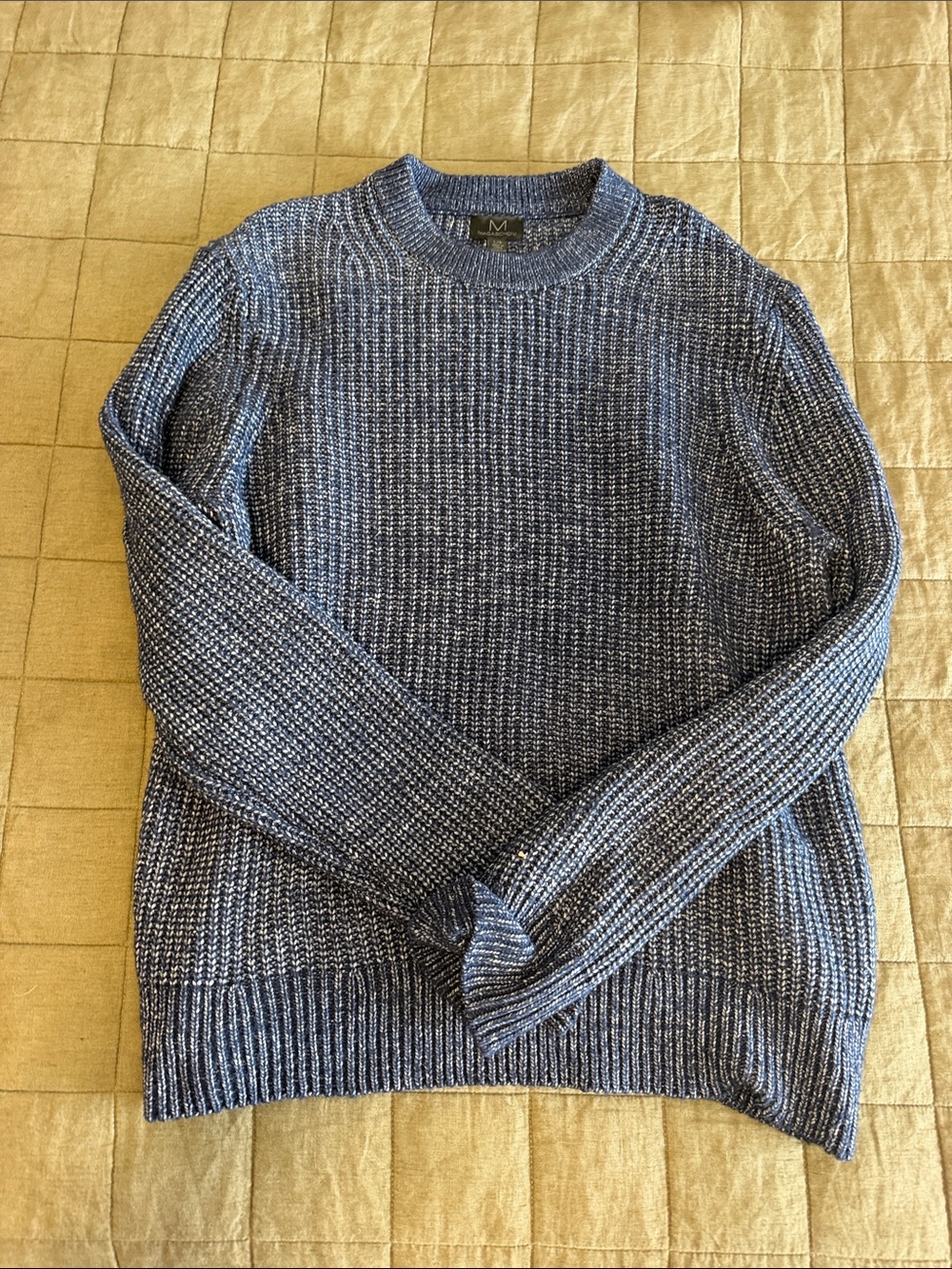 Marled Navy Crewneck Sweater